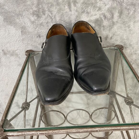 Carlos Santos Monk Strap Dress Shoes Men’s size  US 9.5 Black main image 6